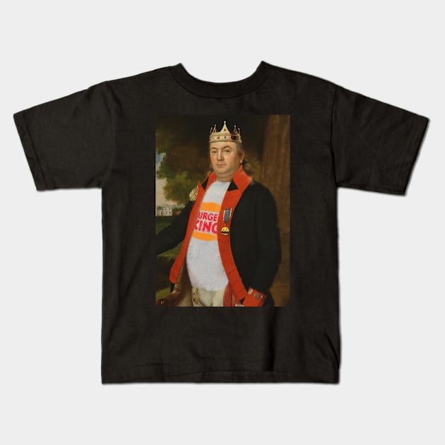 Fast food king Kids T-Shirt by Dikhotomy